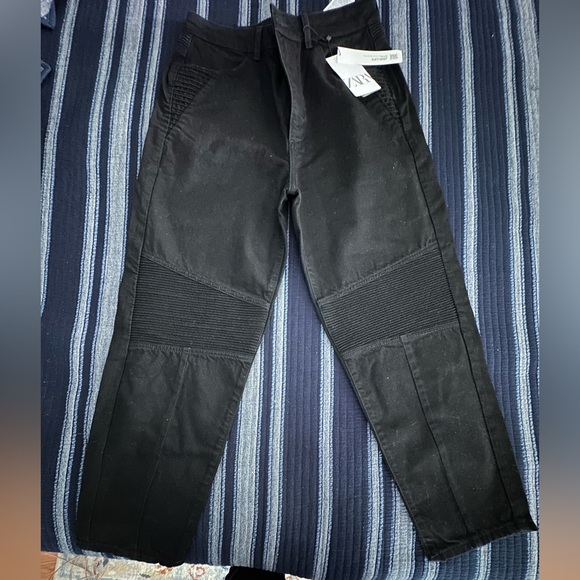 Zara Mom Fit Biker Jeans Black size 30 Nwt - Picture 6 of 6